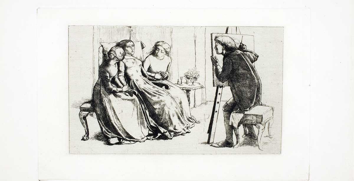 john everett millais st agnes of intercession etching