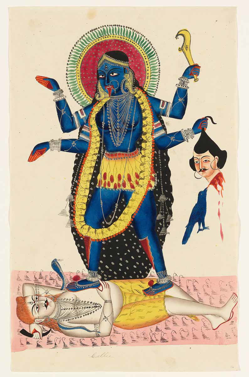 kali tramples on shiva tantra