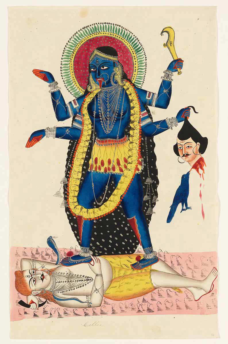 kali tramples on shiva tantra