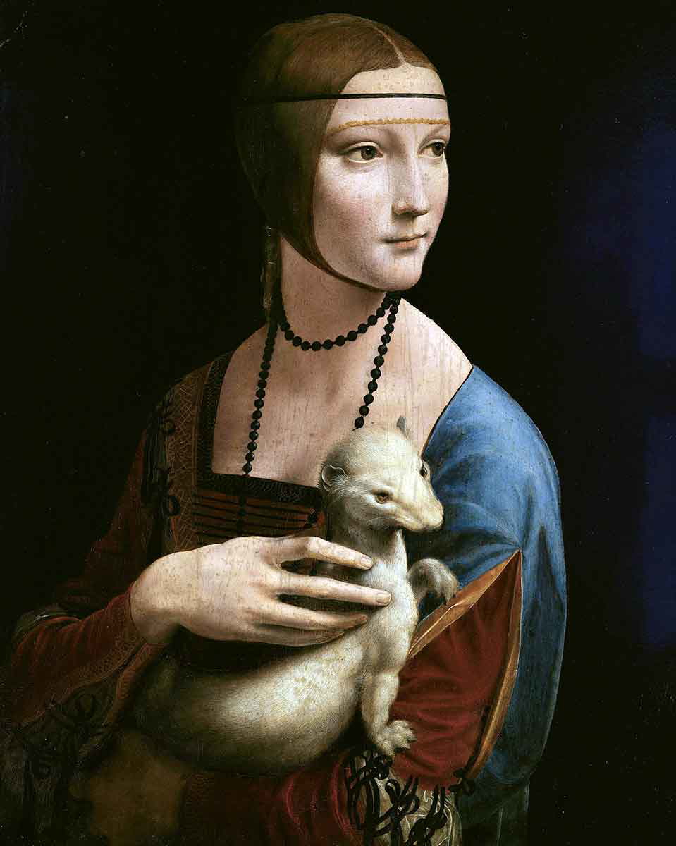 leonardo da vinci lady with ermine painting