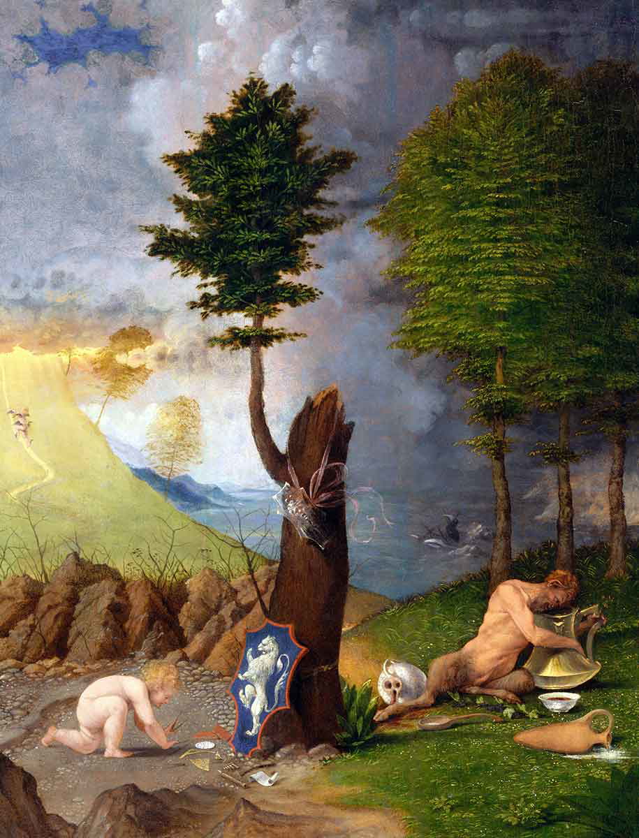 lorenzo lotto allegory of virtue painting