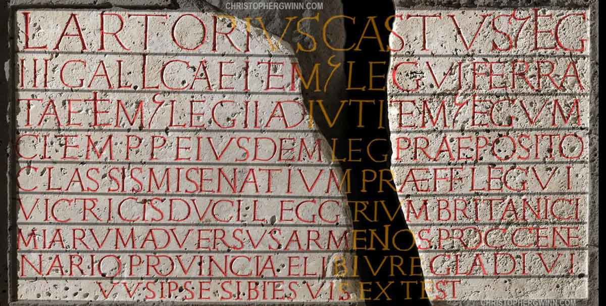 lucius artorius castus inscription restored text