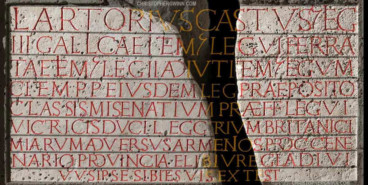 lucius artorius castus inscription restored text