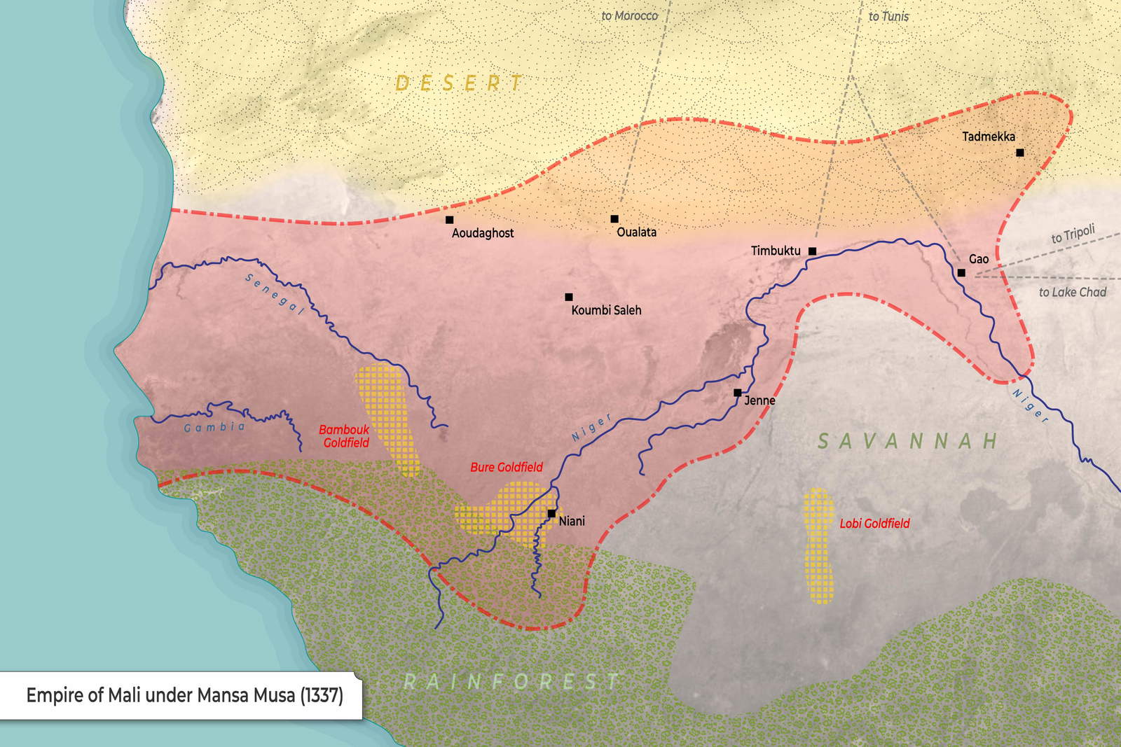 Musa Map Mansa Musa Empire Fall