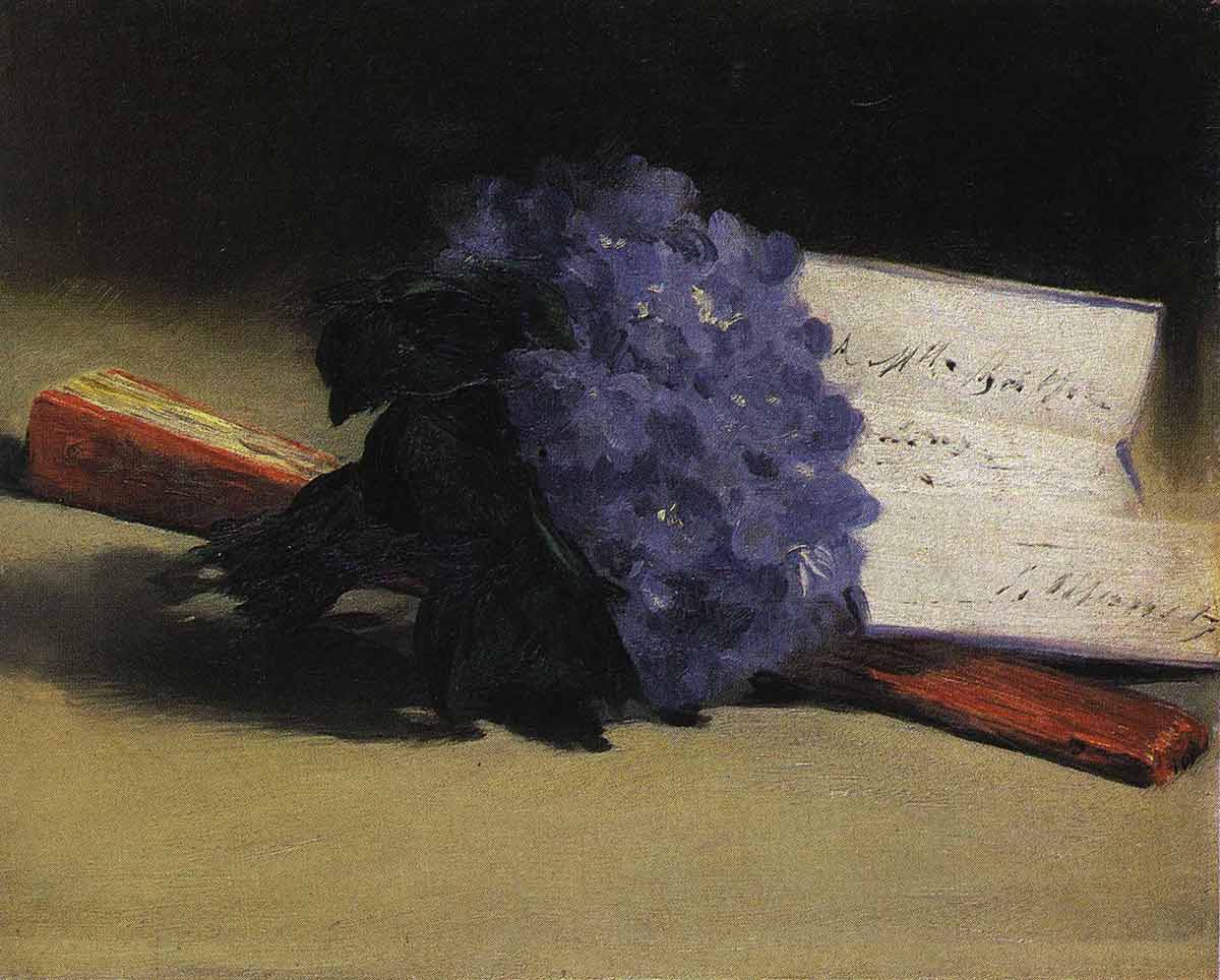 manet violets painting