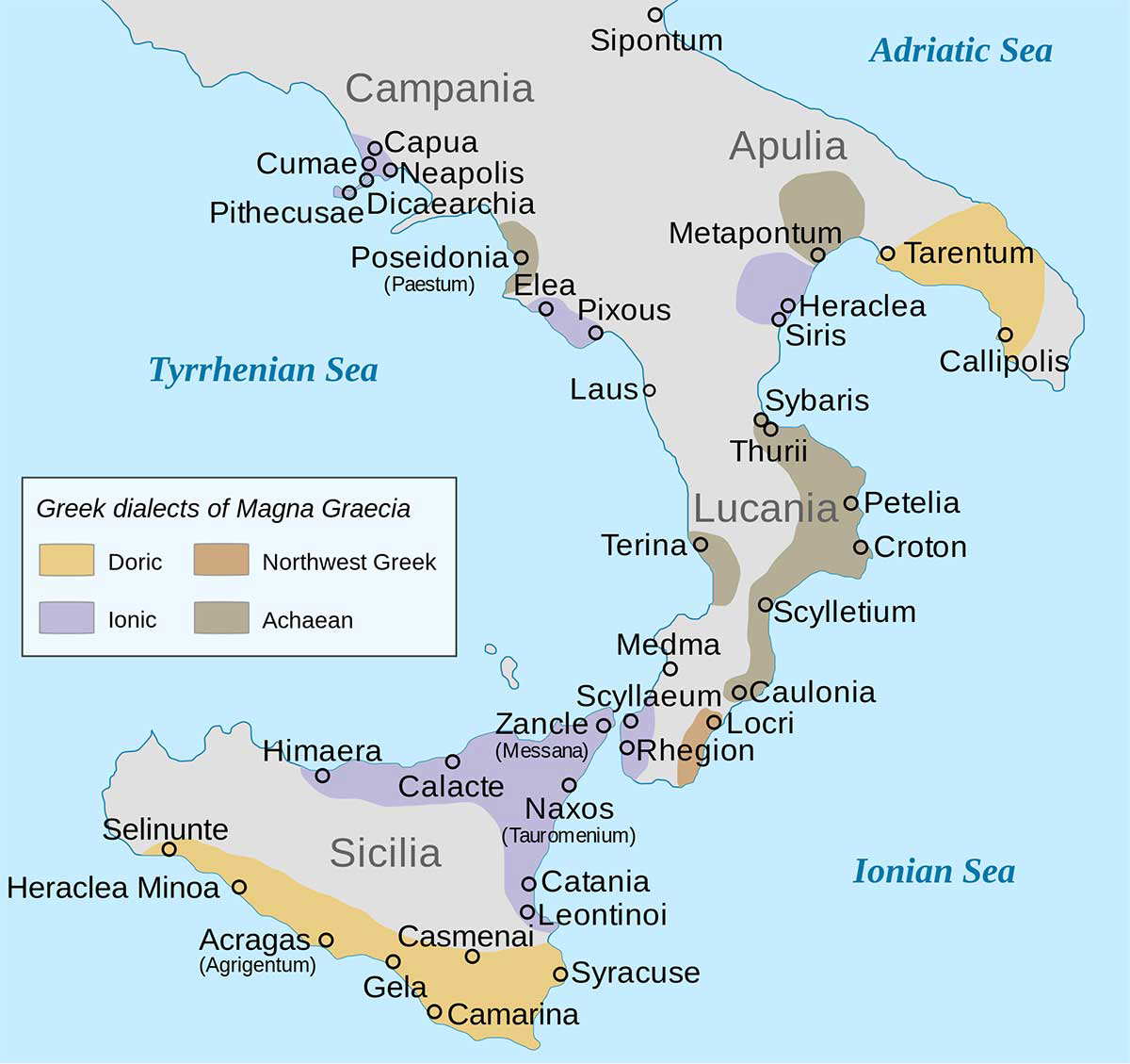 map magna graecia ancient colonies