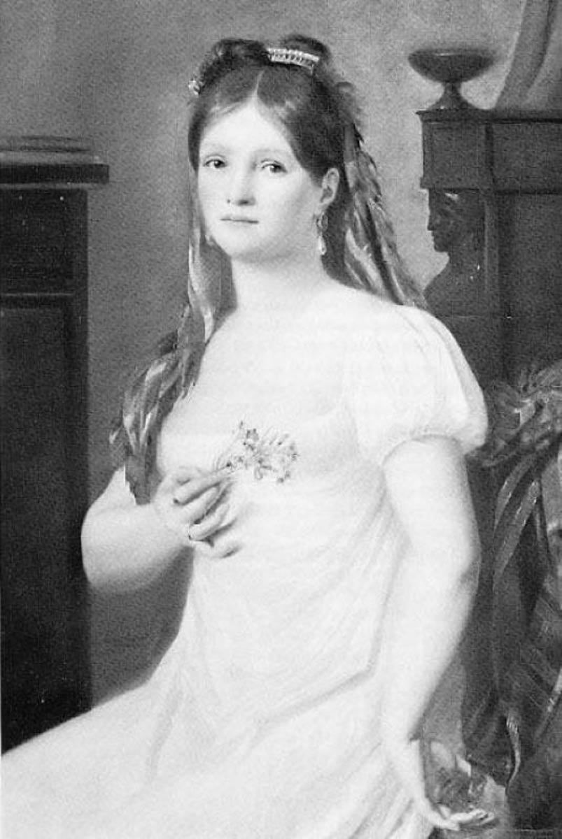 maria walewska black and white portrait