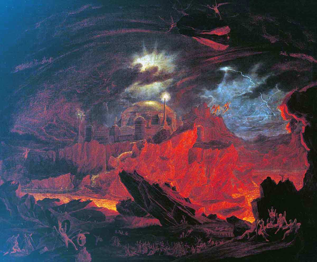 martin fallen angels hell painting