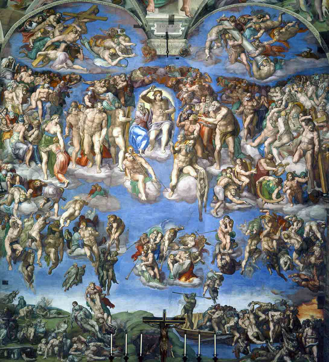 michelangelo last judgment whole