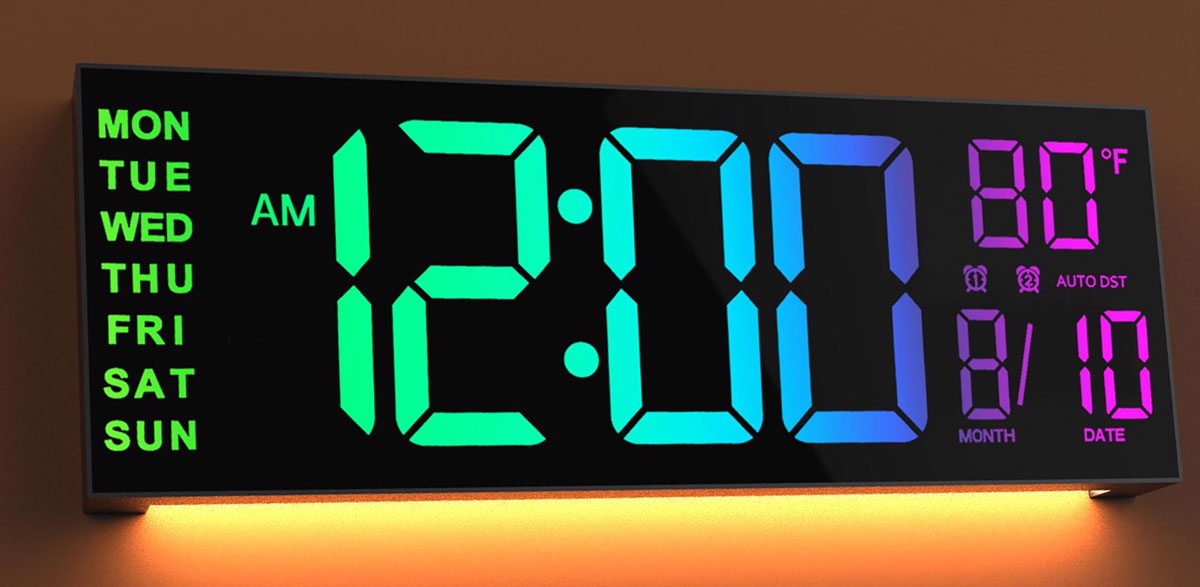 modern digital clock