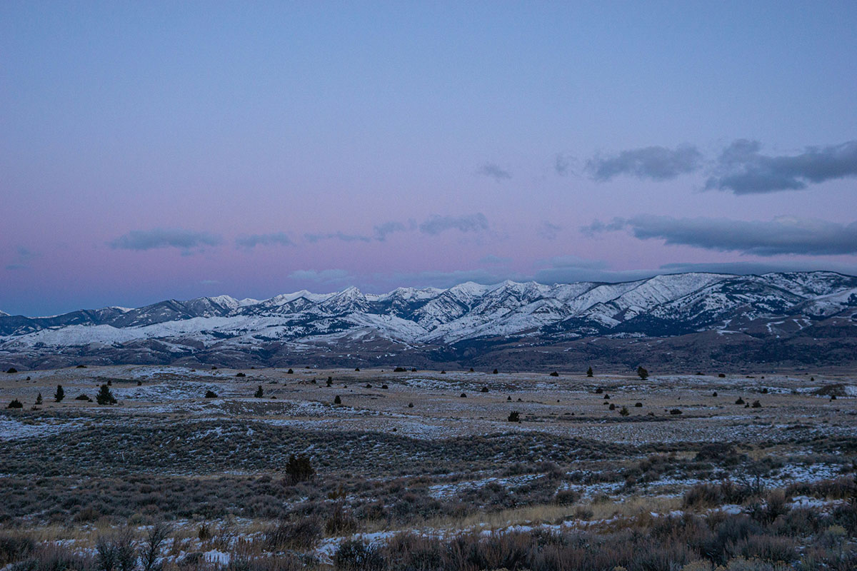 montana mountain snow