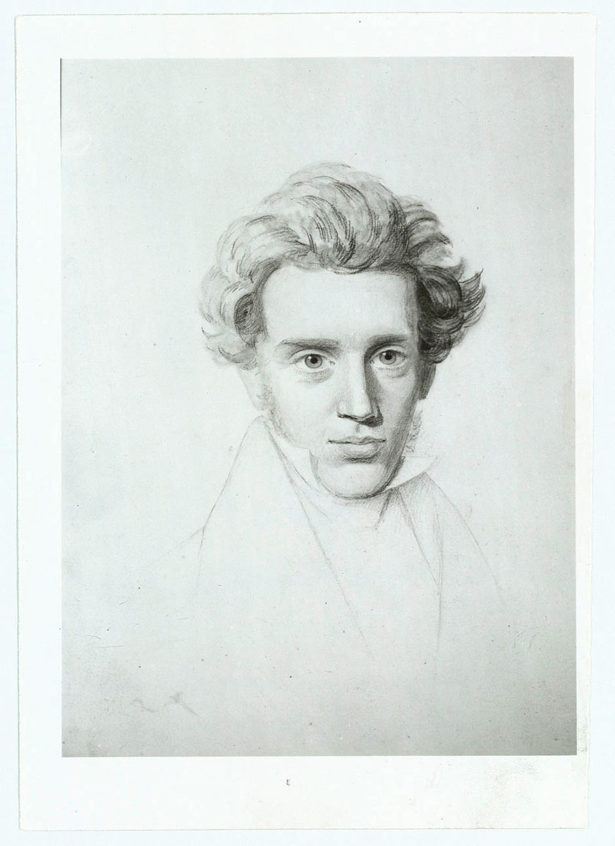 niels christian kierkegaard sketch of kierkegaard
