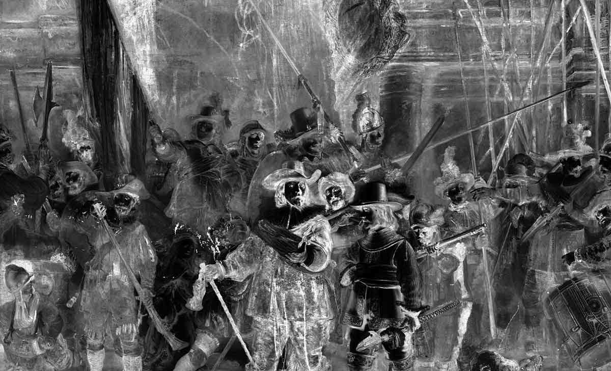 night watch rembrandt sketch