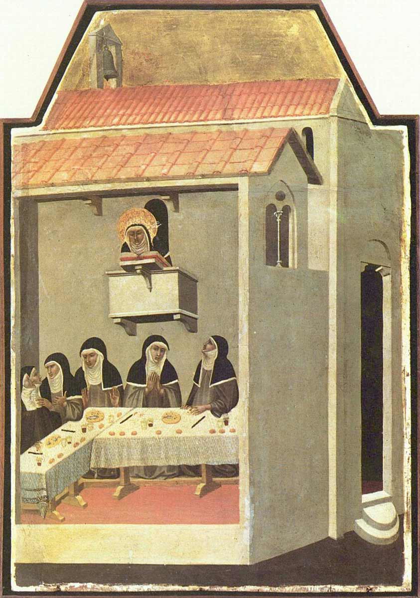 nuns eating