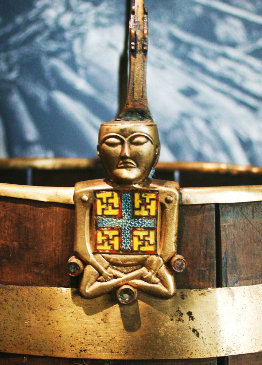oseberg vikingship buddha bucket norse symbols