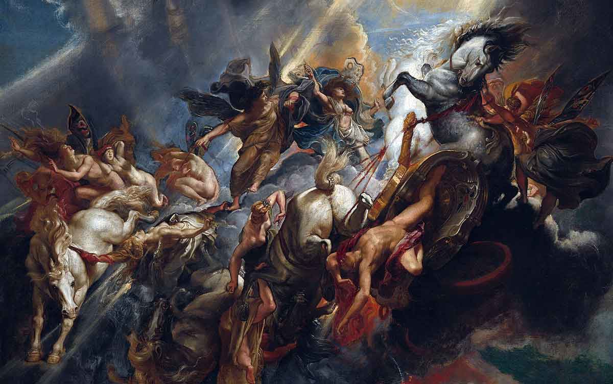 peter paul rubens fall of phaeton painting