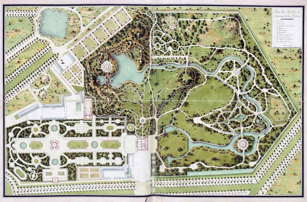 plan of the queens garden