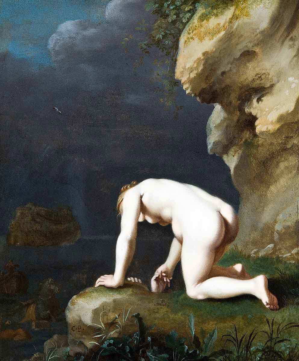 poelenburg goddess calypso rescues ulysses painting
