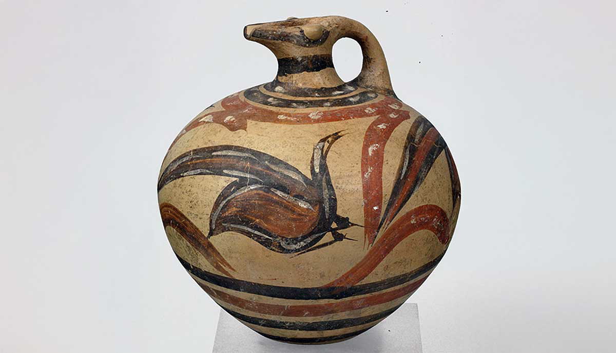 polychrome jug thera