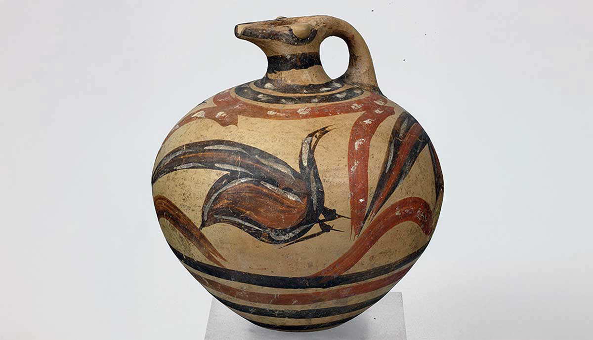 polychrome jug thera