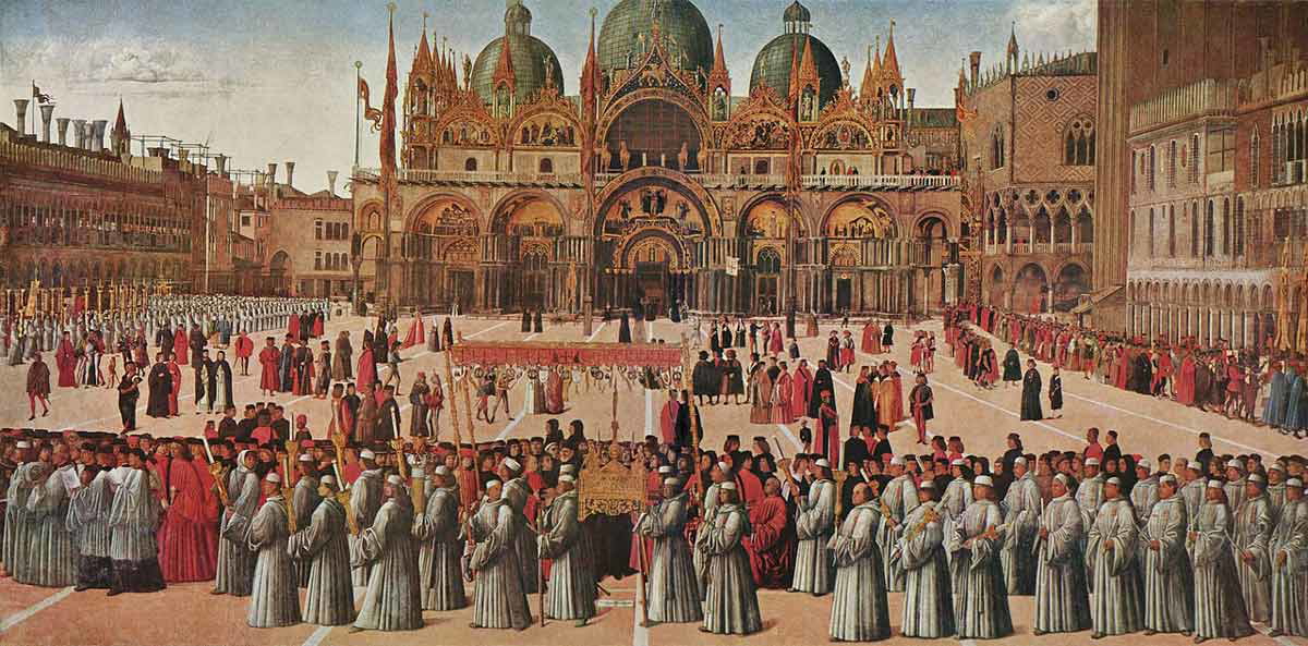 procession st marks venice
