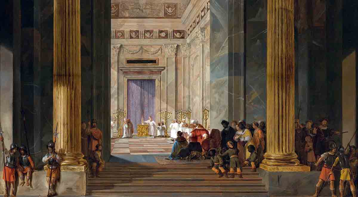 queen of sheba arrives solomons temple
