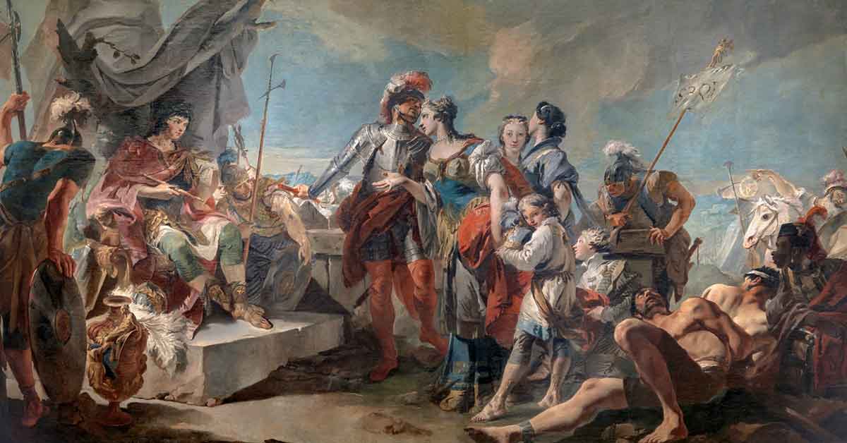 queen zenobia emperor aurelianus giovanni battista tiepolo 1717