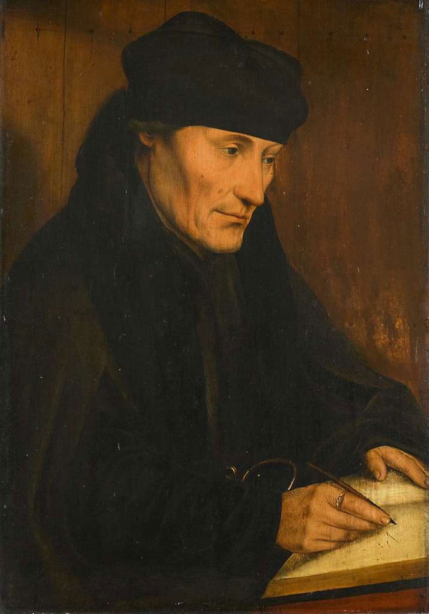quinten massijs portrait van desiderius erasmus painting
