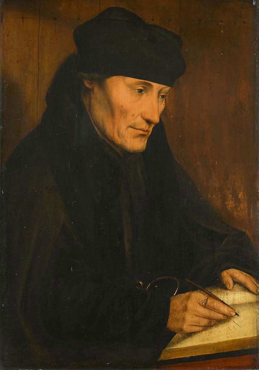 quinten massijs portrait van desiderius erasmus painting