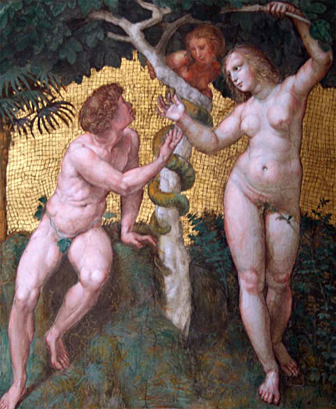 raphael adam and eve painting