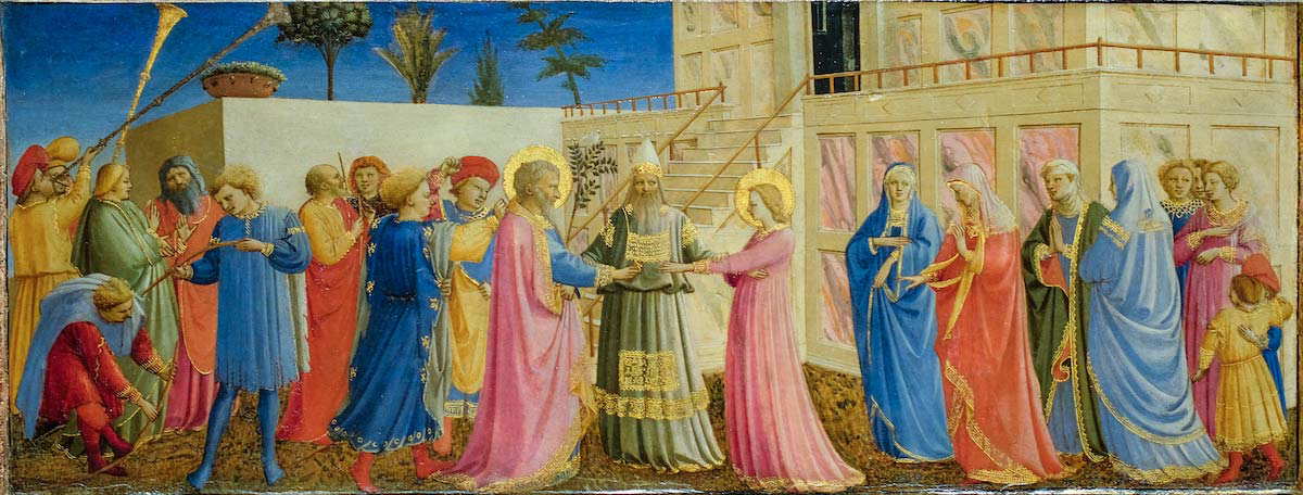 renaissance fra angelico the marriage virgin painting
