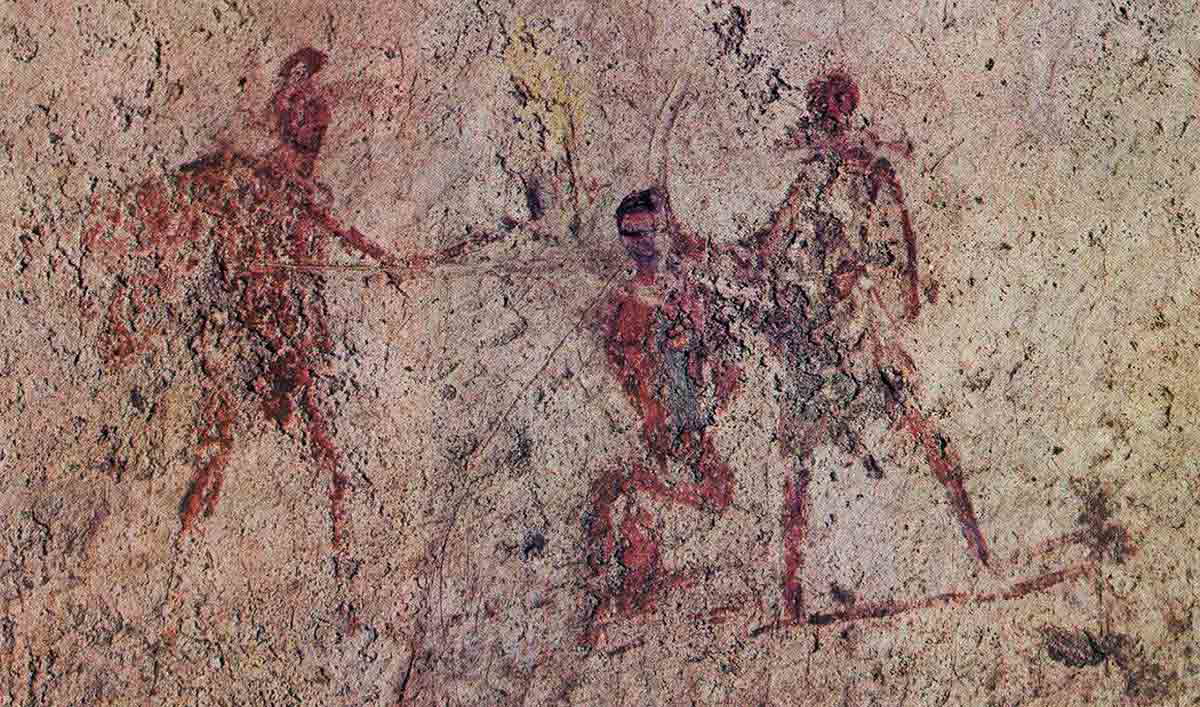 roman mithras initiation fresco