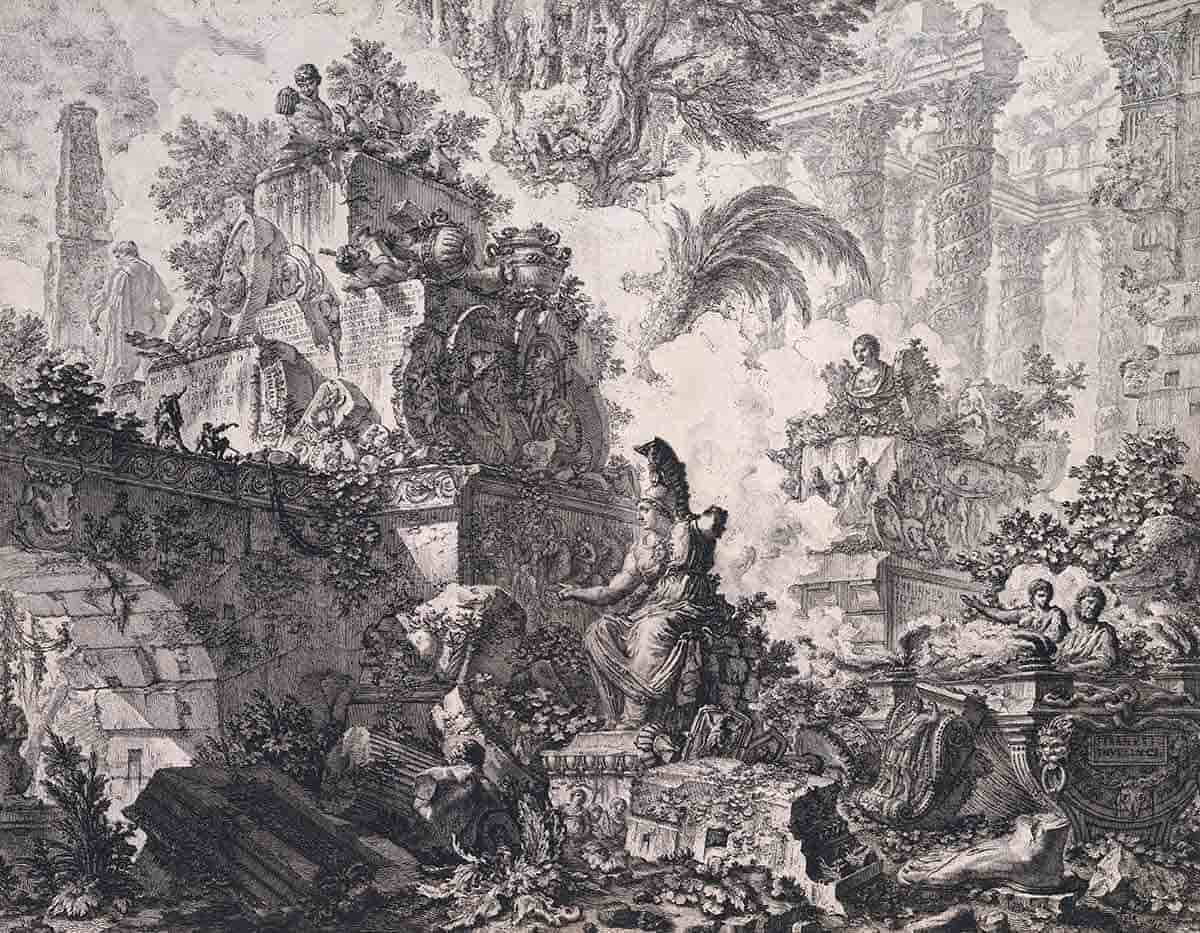 rome minerva decline piranesi