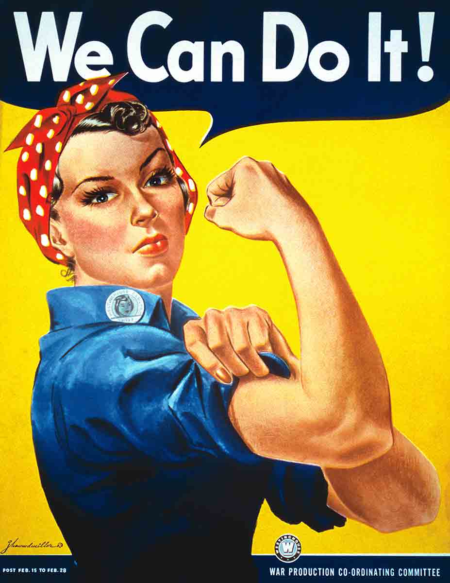 rosie the riveter poster ww2