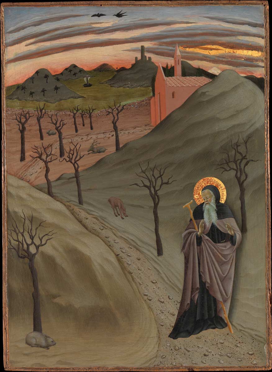 saint anthony walking desert
