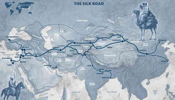 silk road map