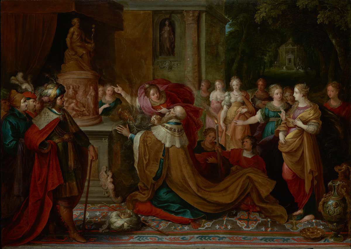 solomon before pagan idol 1 kings