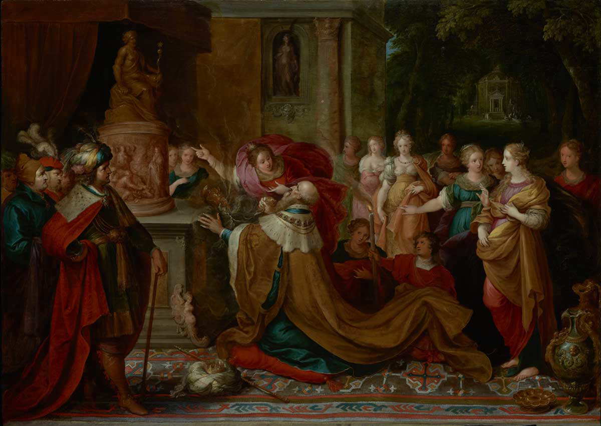solomon before pagan idol 1 kings