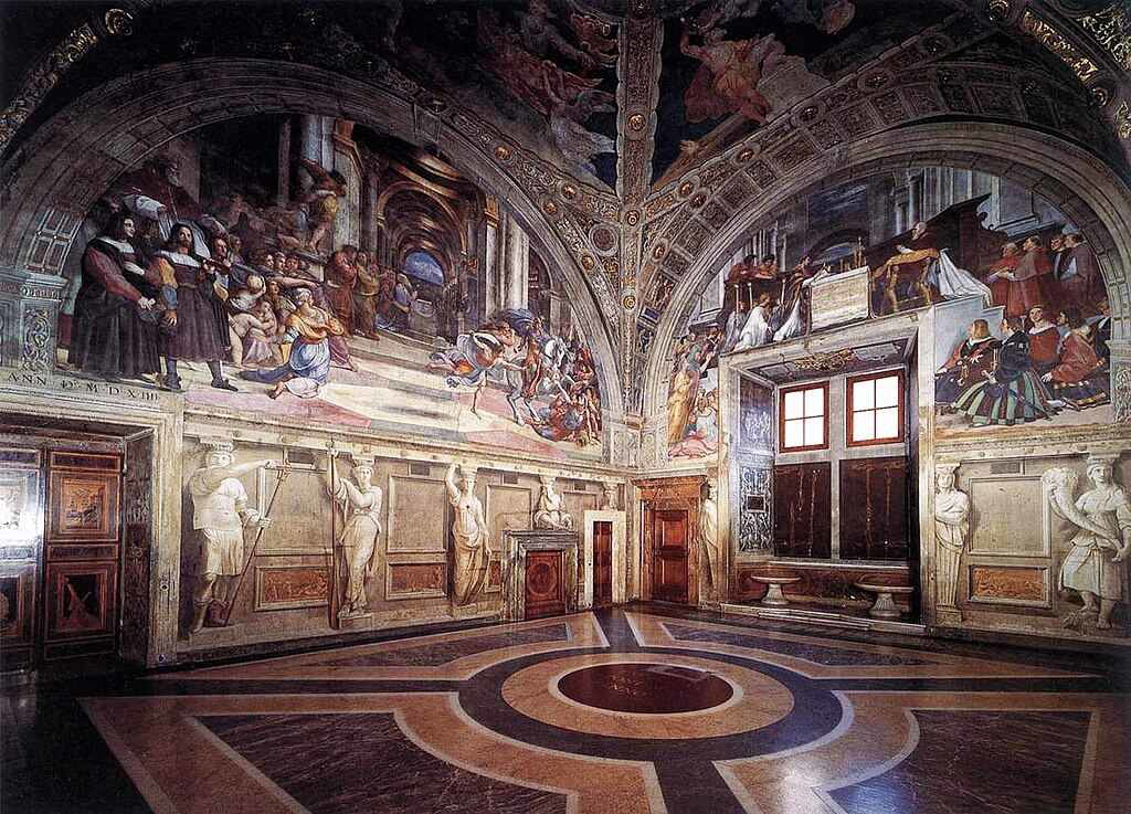 Stanza di Eliodoro in the Raphael Rooms at Vatican Museums