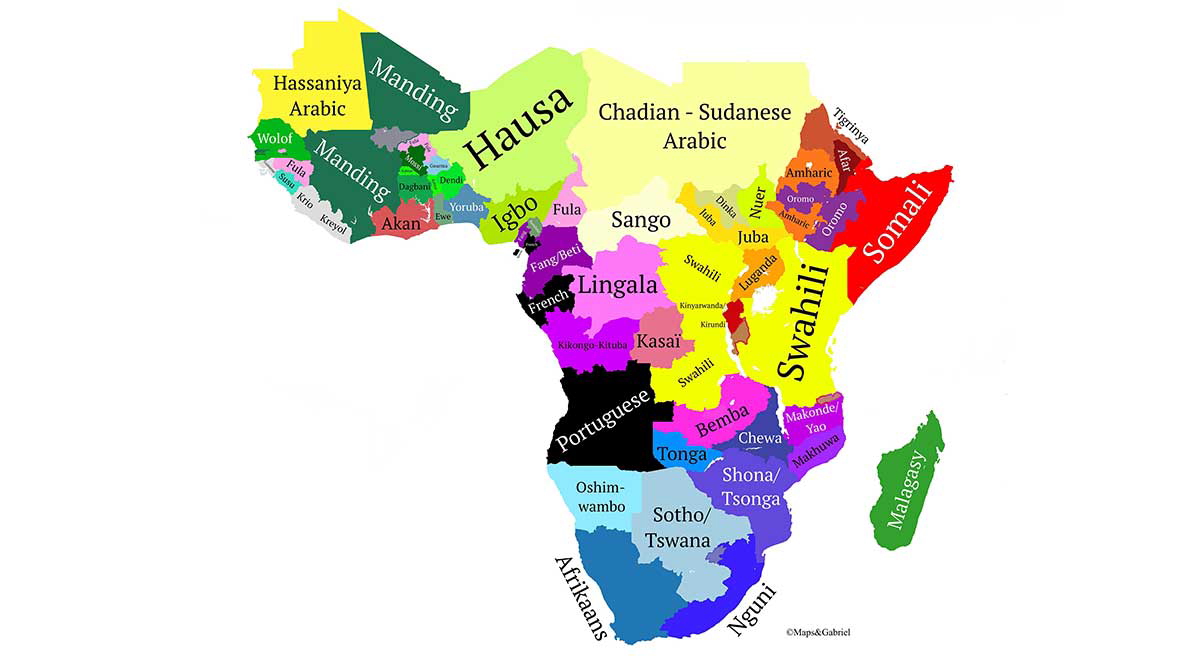 swahili language map