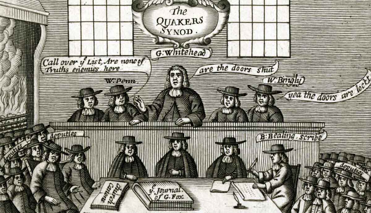 the quakers vintage illustration