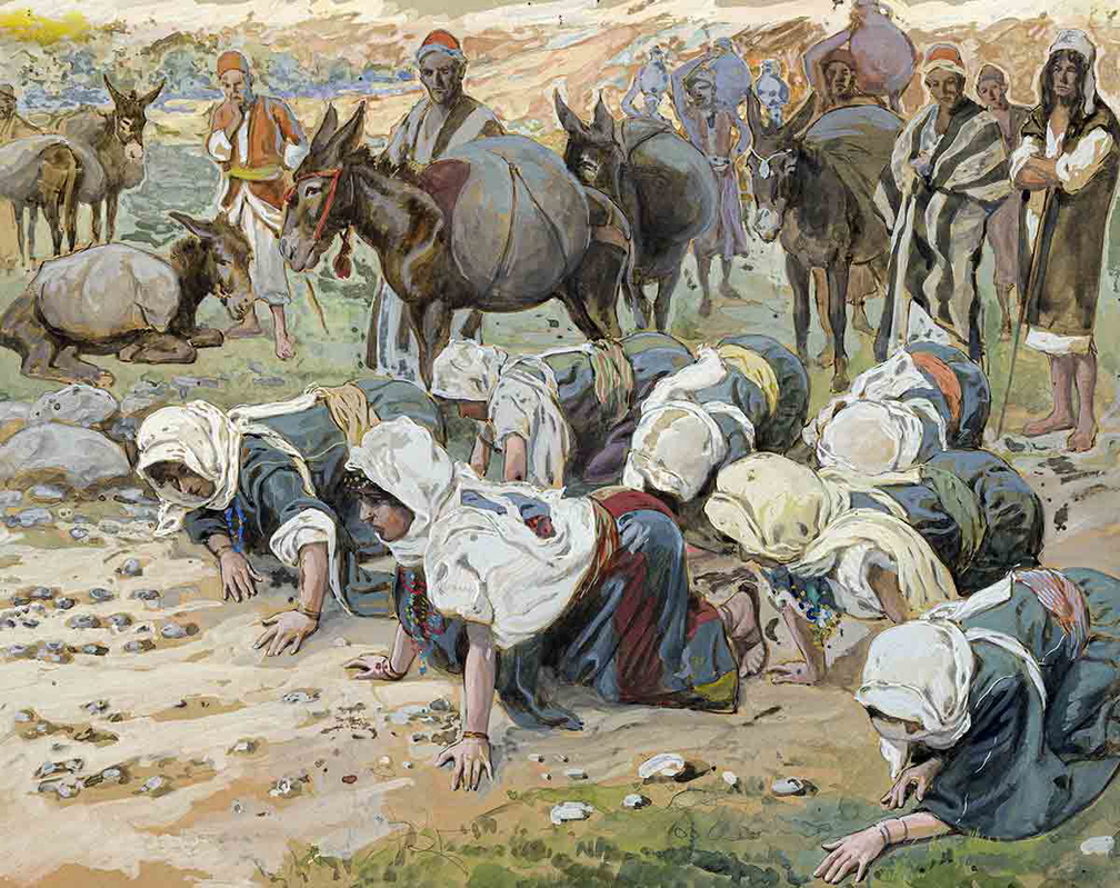 tissot abigail kneels before david painting
