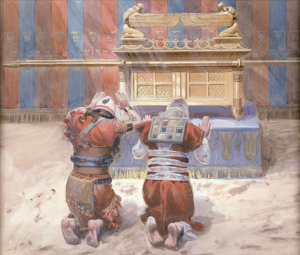 Moses and Joshua in the Tabernacle