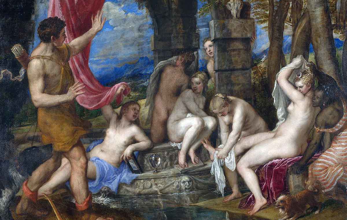 titian diana and actaeon painting