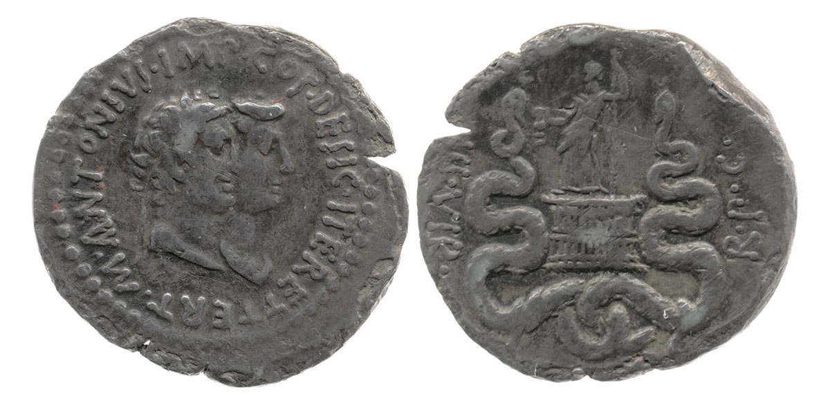 tridrachm antony octavia ephesus