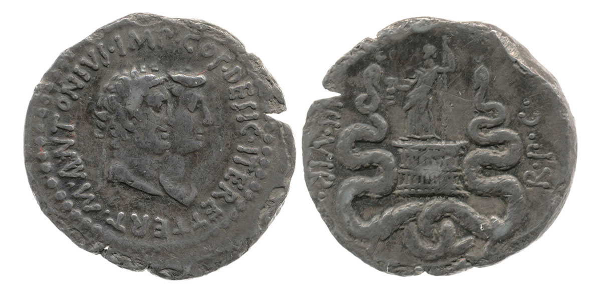 tridrachm antony octavia ephesus