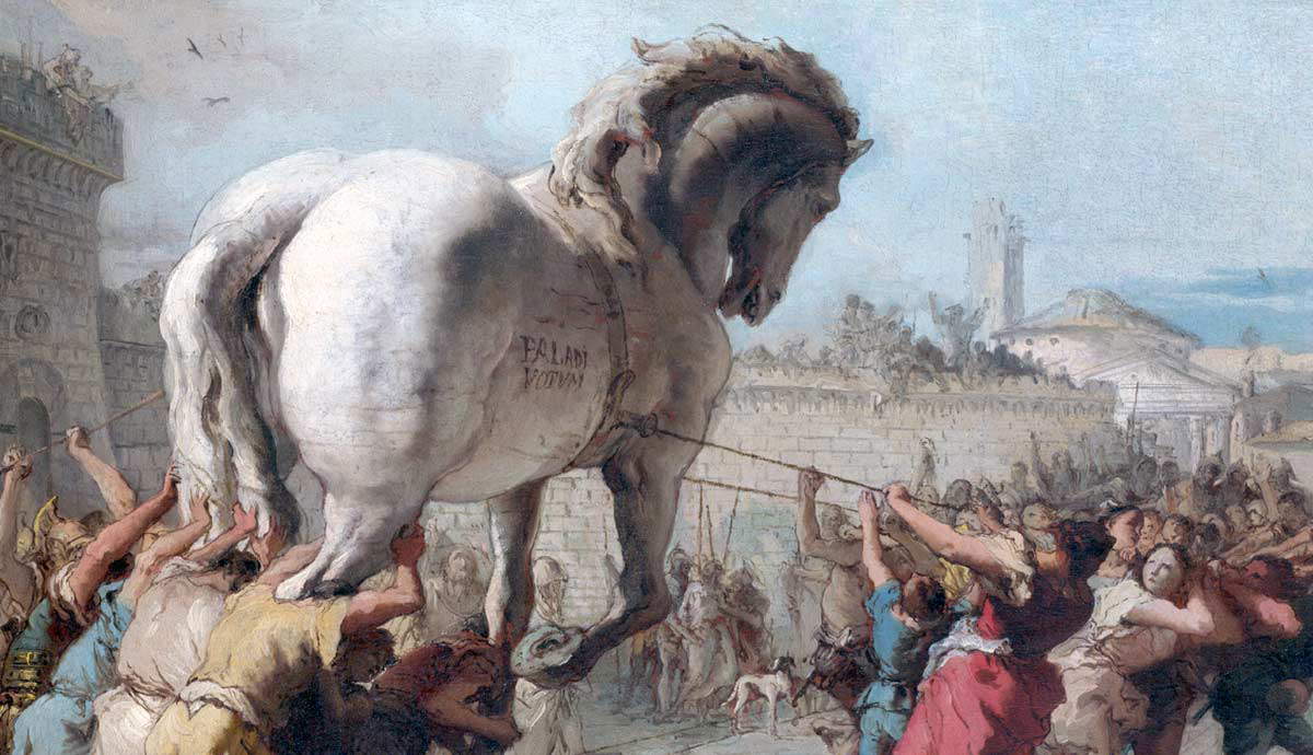 trojan war happen during iron age