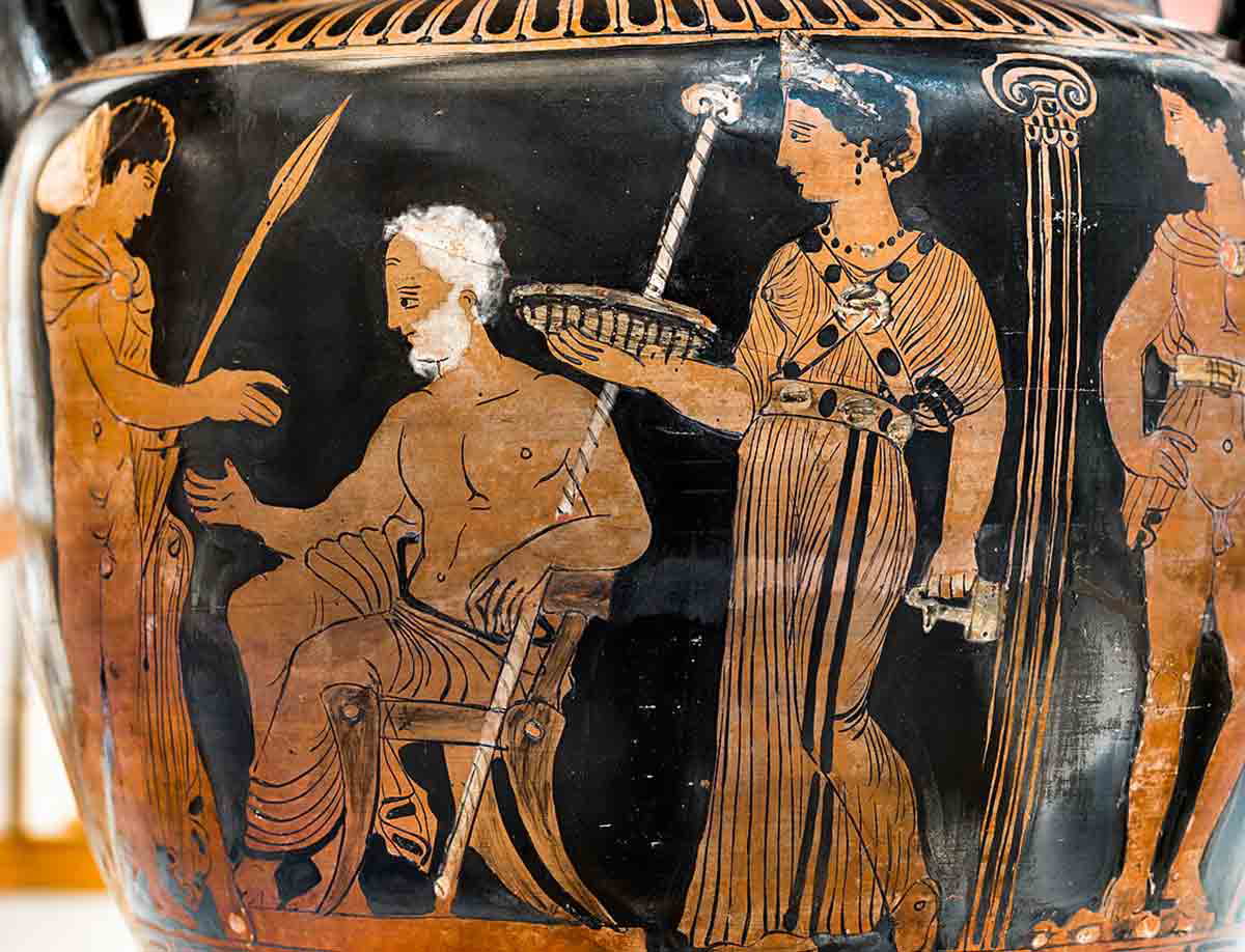 tyndareus king sparta ancient greek vase 375 bce wikimedia commons cc by 4