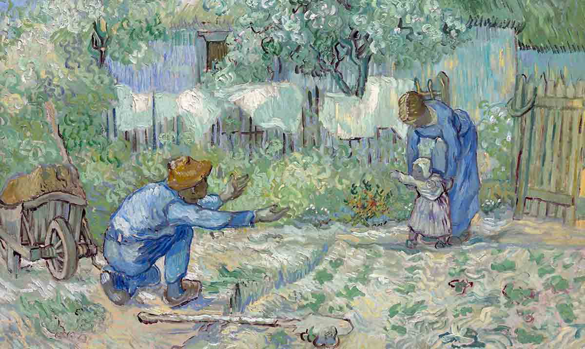 vincent van gogh first steps painting