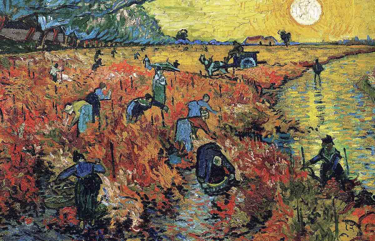vincent van gogh red vineyard painting